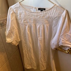 White J Crew short sleeve top
